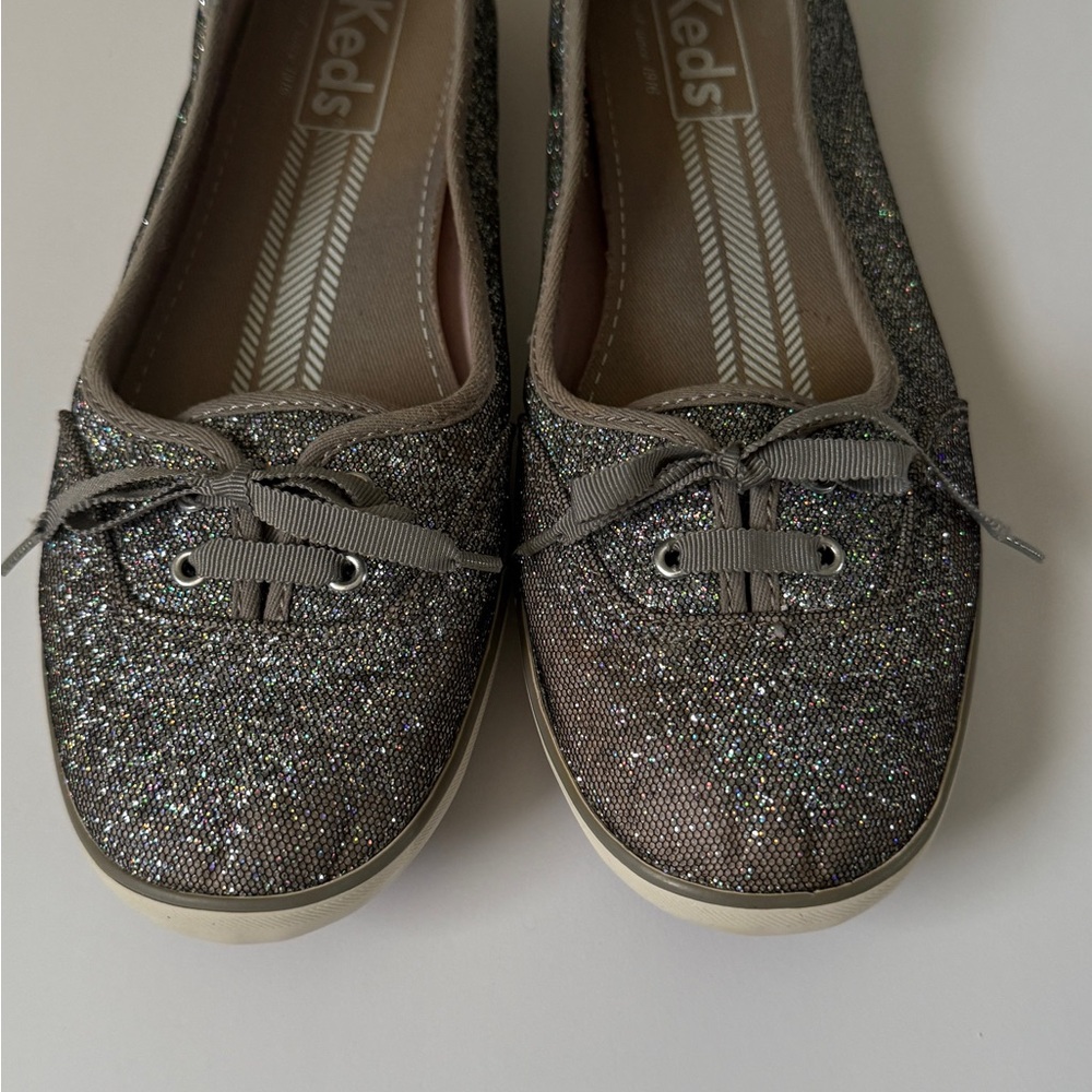 Keds Women's Glitter Gray Loafers